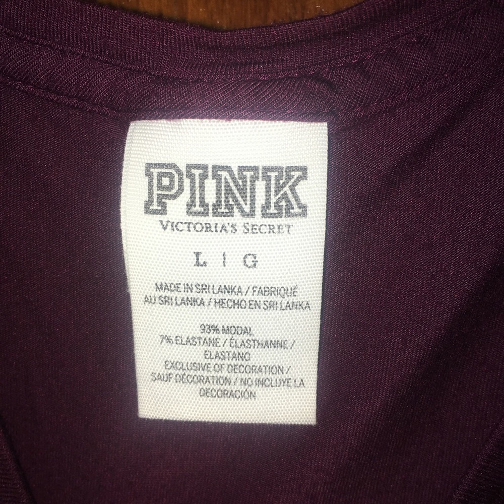 Long sleeve maroon Pink shirt